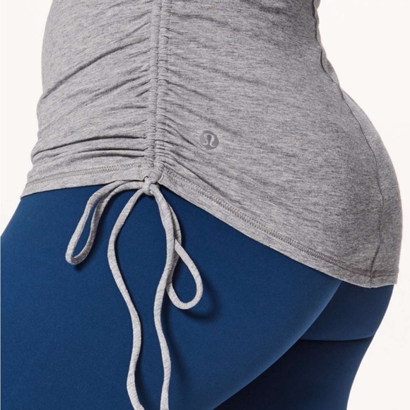 Lululemon Cinch It Long Sleeve Heathered Medium Grey Sz 4 NWT - Picture 2 of 7